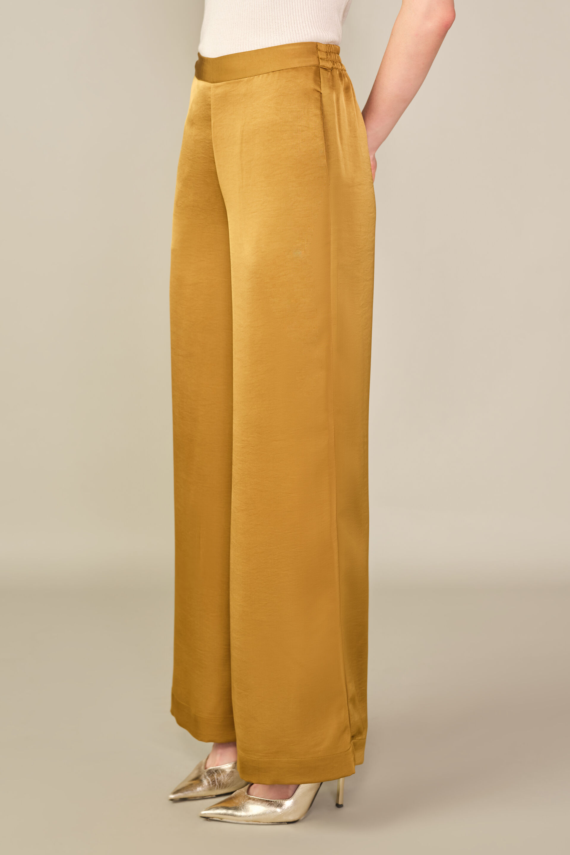 Solid Trousers in Olive, Green, image 2